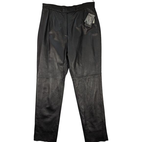 90's Deadstock Leather Pants - Picture 2 of 9